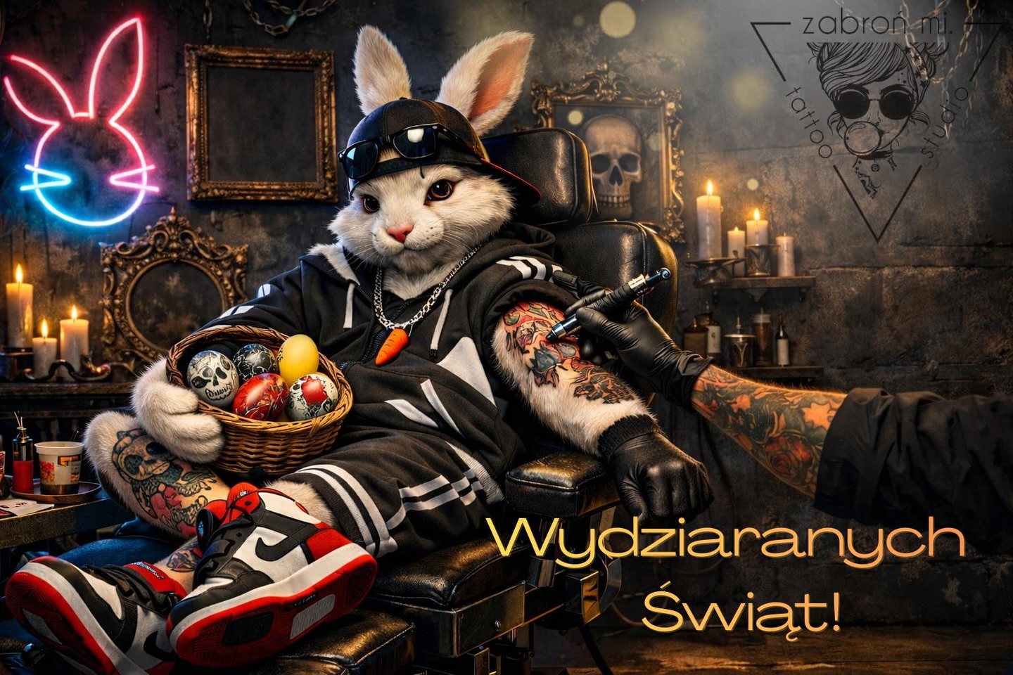 🐰🖤
Nie każda pisanka jest na jajku.
Nie każdy zajączek jest grzeczny.

Niech ta Wielkanoc zostawi po sobie coś… na stałe. 😄🐣🫶

Smacznego jaja od naszego teamu: 
@magdakoralska @mbali_ink @oleg_sitnikoff @aleboli.tattoo 

#święta #wielkanoc #pisanka #tatuaz #tattoostudio